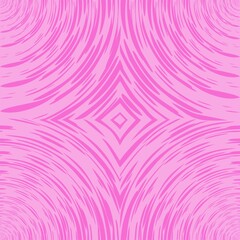 Seamless vector pink background. Candy factory. Chaotic pink lines in a circle. Template for packaging, notebooks, cards, wallpaper, textiles and other uses.