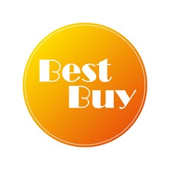 Vector Stickers - Best Buy. Promo badge or label isolated on a white background.