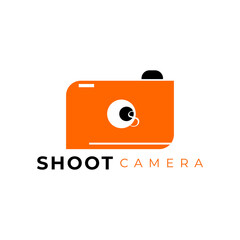 Camera icon logo design template