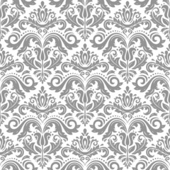 Orient vector classic pattern. Seamless abstract background with vintage elements. Orient silver pattern. Ornament for wallpapers and packaging