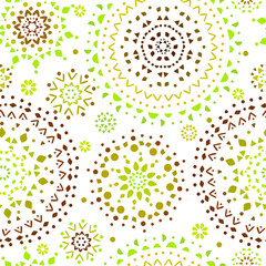 Seamless motifs green