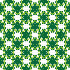 Seamless pattern with green leaves