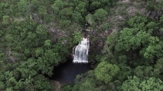 waterfall in the nature of Brazil