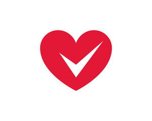 Heart health care vector icon. Cardio medicine symbol. Cardiology illustration