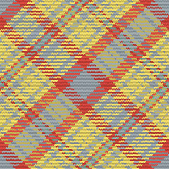 Seamless pattern of scottish tartan plaid. Repeatable background with check fabric texture. Vector backdrop striped textile print.