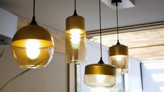 modern design solutions
stylish chandeliers hang in the living room
