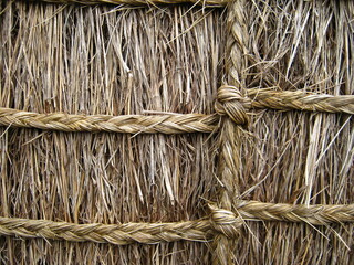 Texture of straw hut