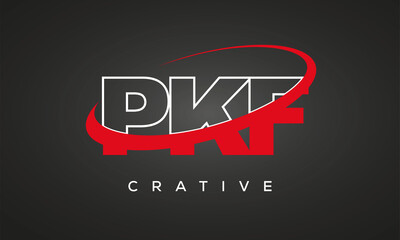 PKF letters creative technology logo design