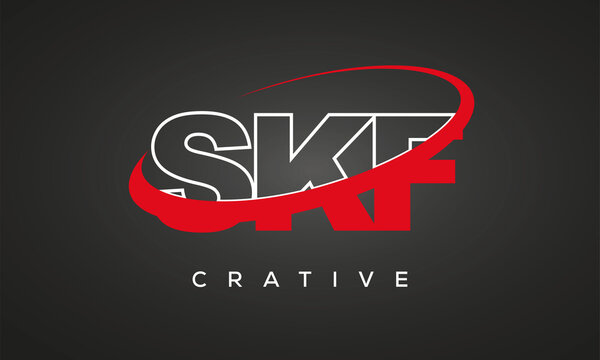 SKF letters creative technology logo design