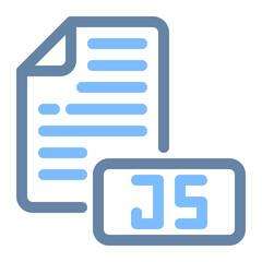 js file colored line icon