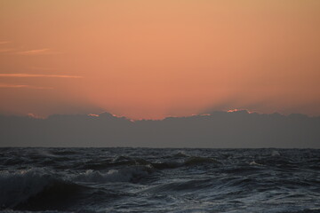 sunset at goa in India.