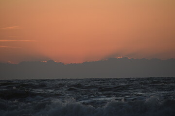 sunset at goa in India.