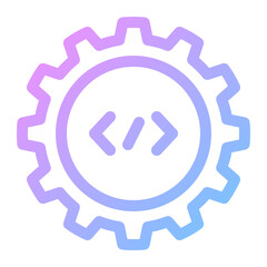 coding gradient icon
