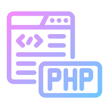 php gradient icon