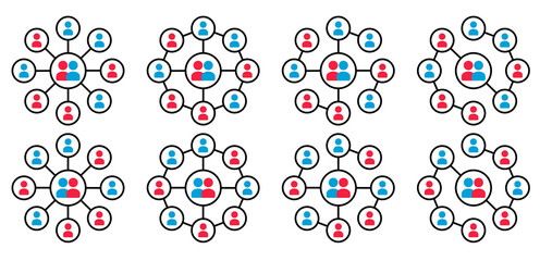 picto réseau organigramme planche 2