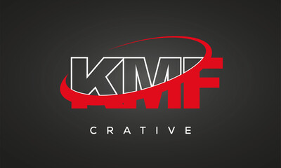 KMF letters creative technology logo design