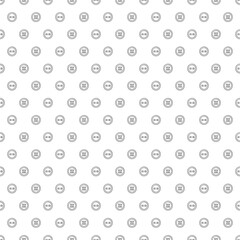 Clothe buttons vector on white background seamless pattern. Handcrafts. Polka print