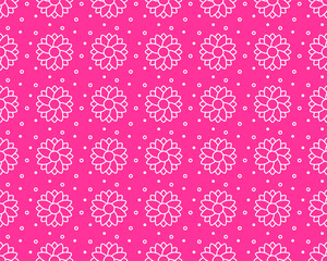 Flower seamless pattern. The botanical background. Pattern design for textiles, fabric, interior, wallpaper, decoration. Vector.