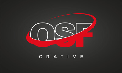 OSF letters creative technology logo design