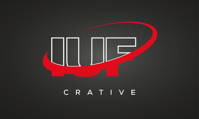 IUF letters creative technology logo design