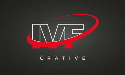 IVF letters creative technology logo design