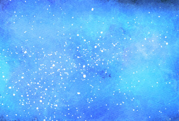 Obraz premium 背景素材_水彩テクスチャ_青