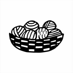 basket of yarn
