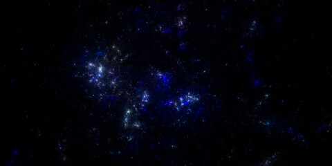 Banner Star field background . Starry outer space background texture . Colorful Starry Night Sky Outer Space background. 3D illustration
