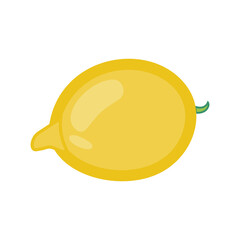 lemons, a yellow fresh fruit illustration in flat design