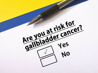 Obraz premium Questions about cancer risk