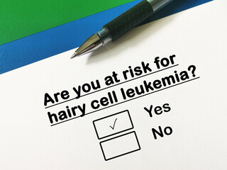 Obraz premium Questions about cancer risk