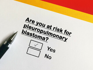 Fototapeta premium Questions about cancer risk