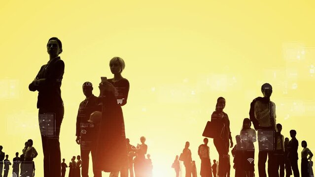 Business network concept. Group of businessperson. Teamwork. Human resources.