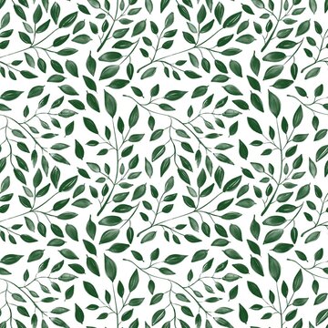 seamless pattern with leaves