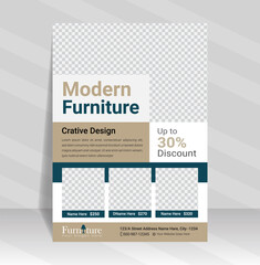 Modern and Creative Furniture Flyer, Home Furniture Flyer