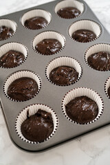 Chocolate peppermint cupcakes