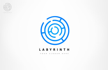 maze logo labyrinth vector design