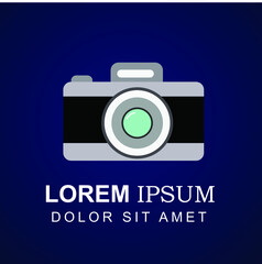 Minimalist 3d design camera logo illustration design for bussinies and other