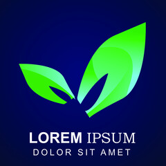 logo design nature and word for bussines 