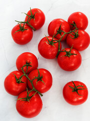 Tomatoes on stems