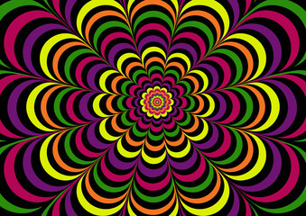 Full color flower shape background for decoration