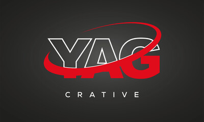 YAG letters creative technology logo design