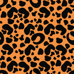Naklejka na ściany i meble Animal skin. Vector texture. Imprint. Decorative background. Safari seamless pattern. Wildlife