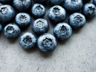Closeup of bluebrries