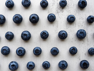 blueberries on a table