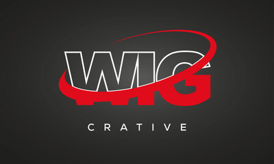 WIG letters creative technology logo design
