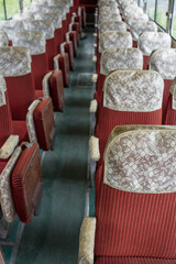 Obraz premium 古いバスの中