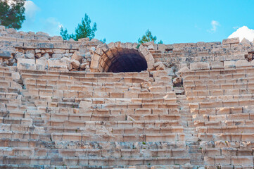 Patara ancient city ruins. The world’s first Parliament building