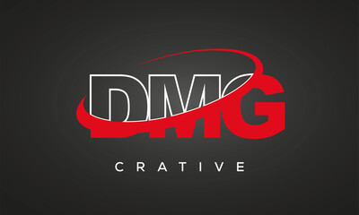 DMG letters creative technology logo design	