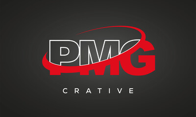 PMG letters creative technology logo design	